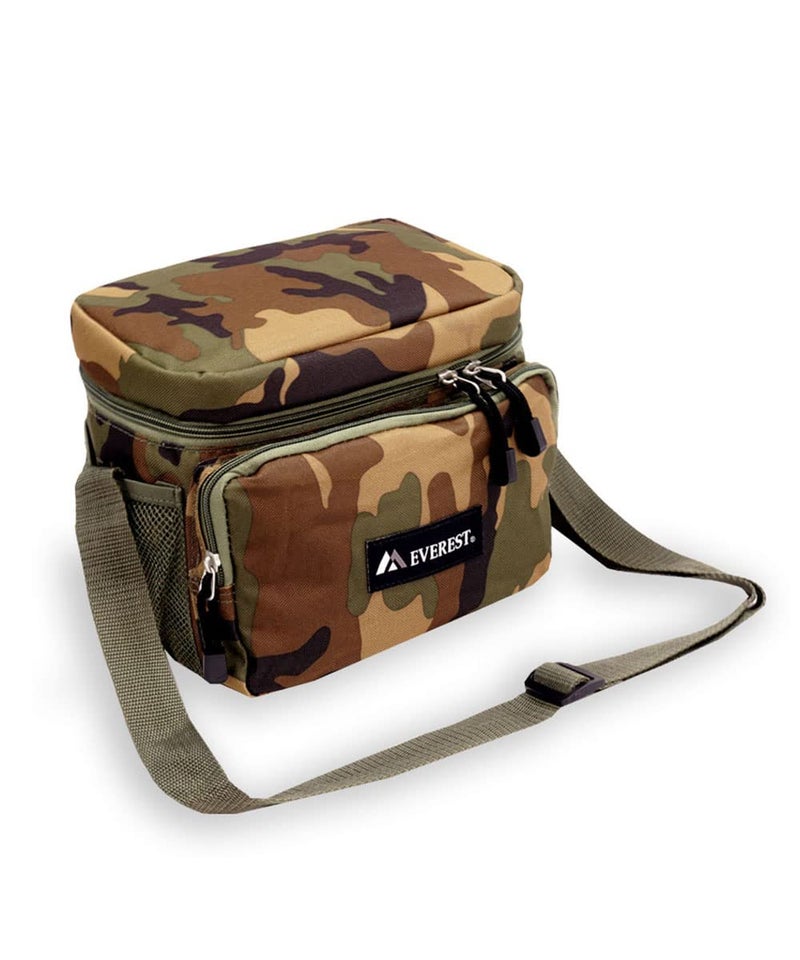 Everest Cooler/Lunch Pattern Bag, Woodland Camo, One Size,CB6P-CAMO - Image 1